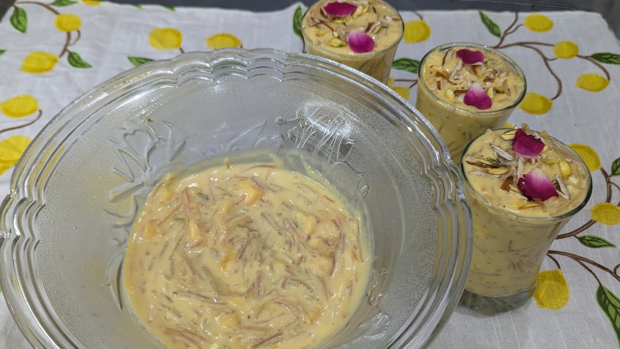 Aam ki kheer recipe | Mango puree recipe | AinaaZ kitchen 