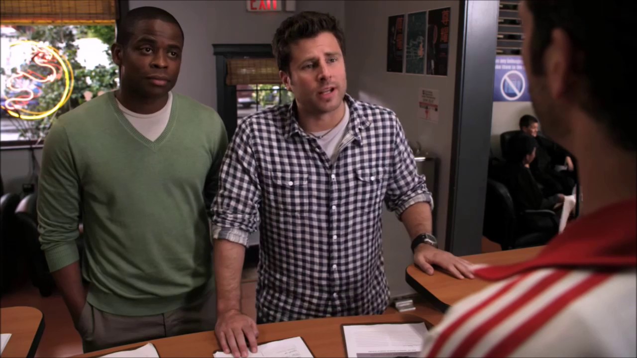 Psych : Gus Playing The Race Card