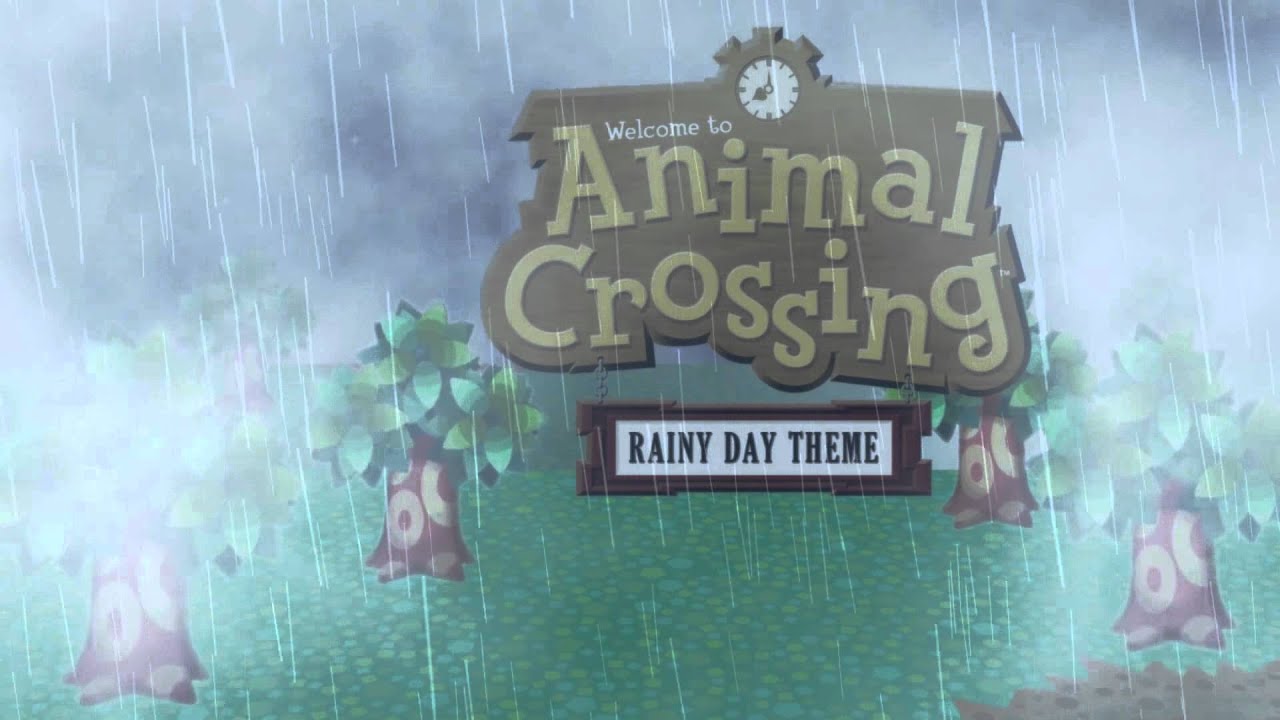 Animal Crossing Rainy Day Theme (Animated Desktop)