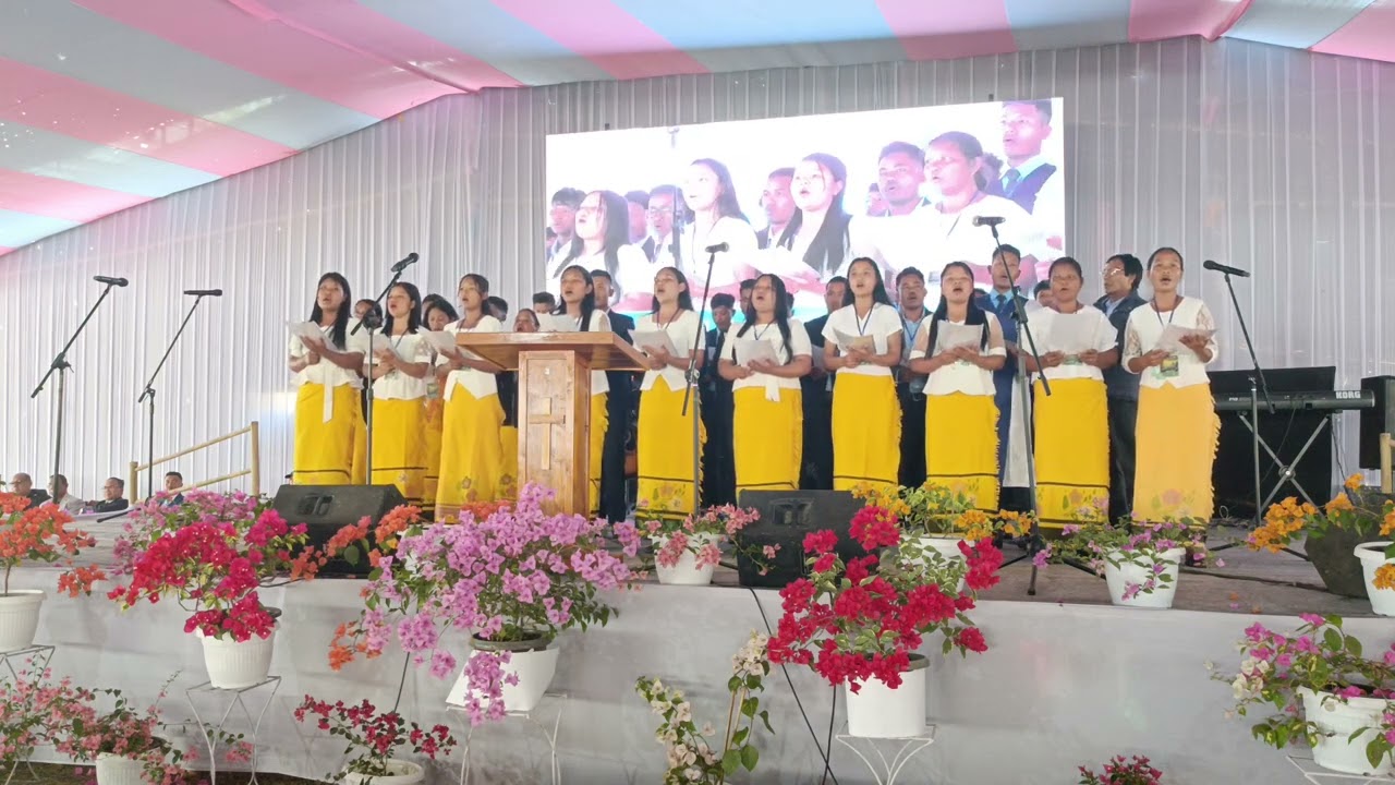 Krima XVII CK Sobha biap Bakenang. Lower sualmari Baptist Church choir.