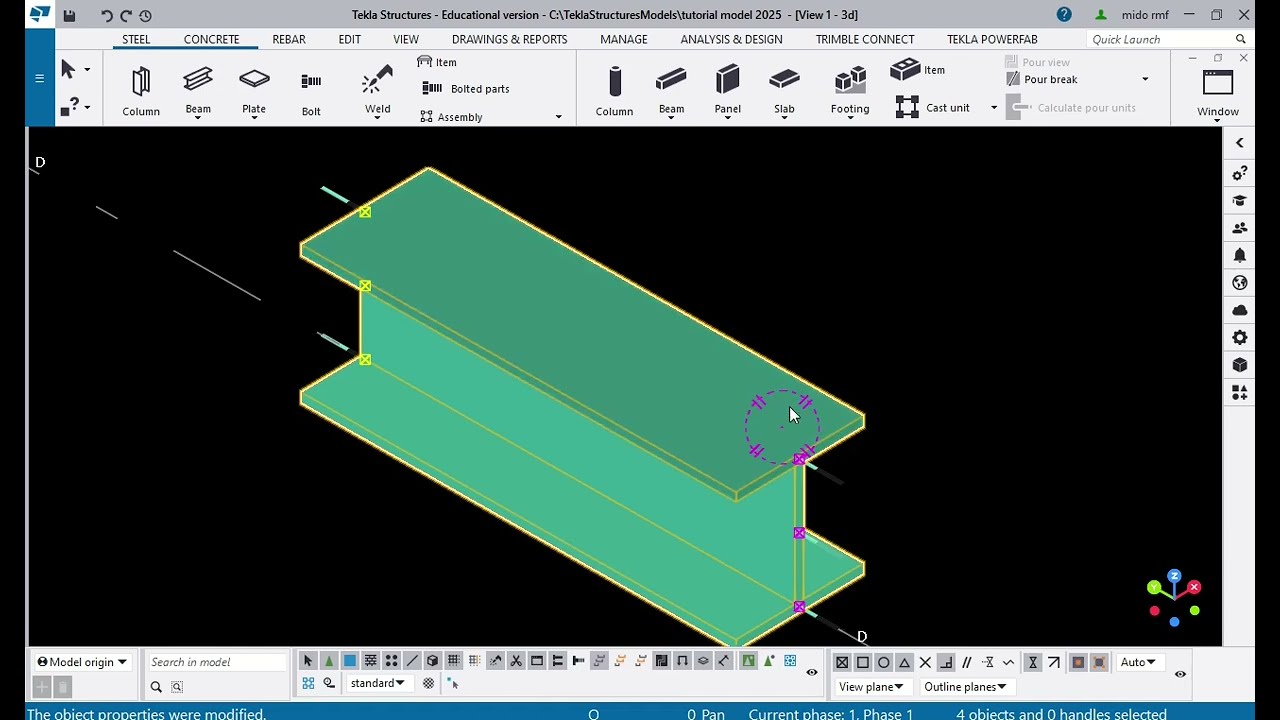 Custom part_Tekla structures Custom component