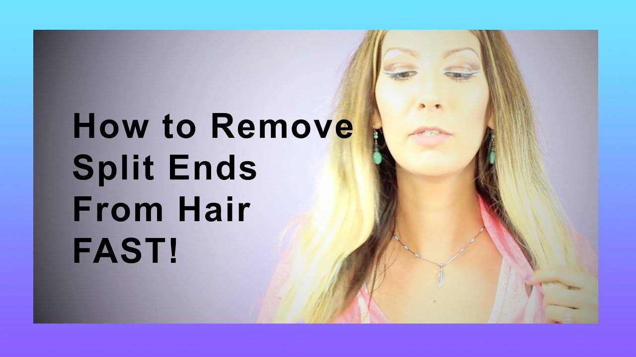 How to Remove Split Ends From Hair FAST - Works! 100%