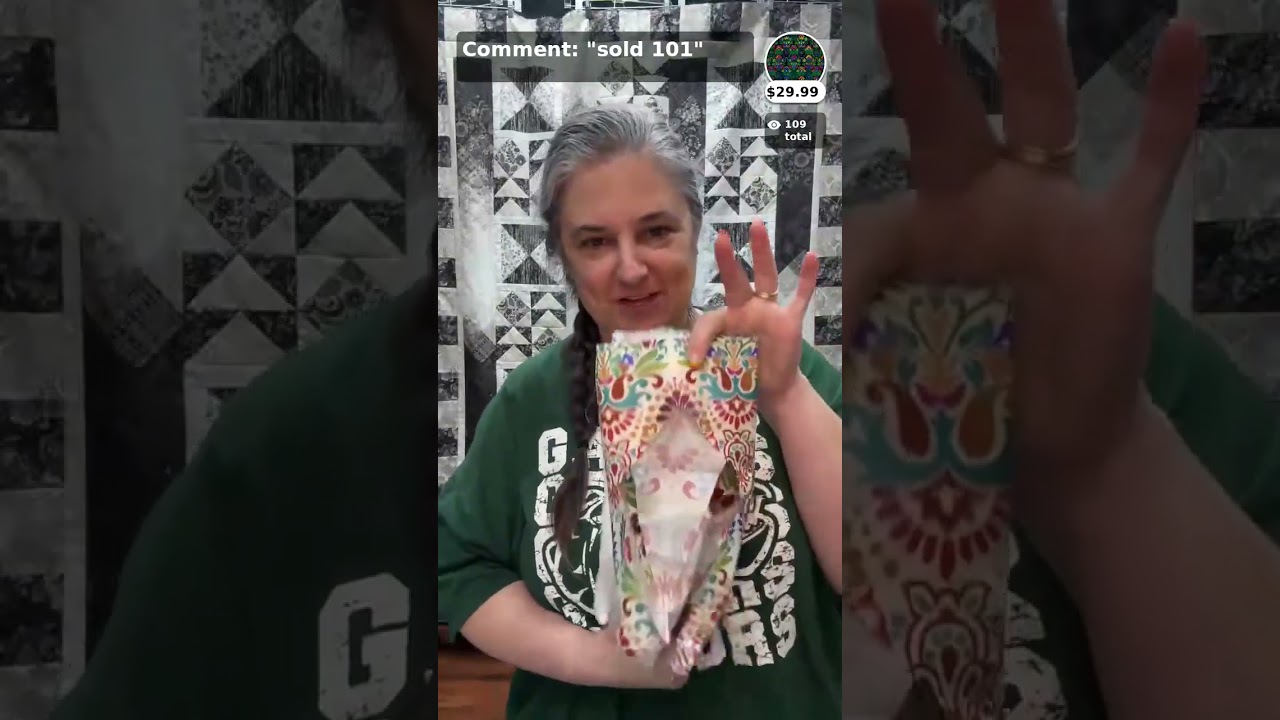 Шитьё и создание лоскутного одеяла «Маки» — прямая трансляция на Facebook — 18 февраля 2026 г.