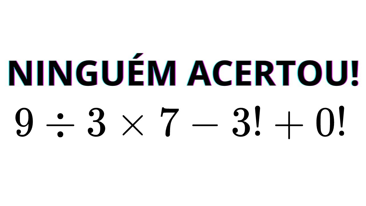 MATEMÁTICA BÁSICA - QUAL O VALOR DA EXPRESSÃO❓