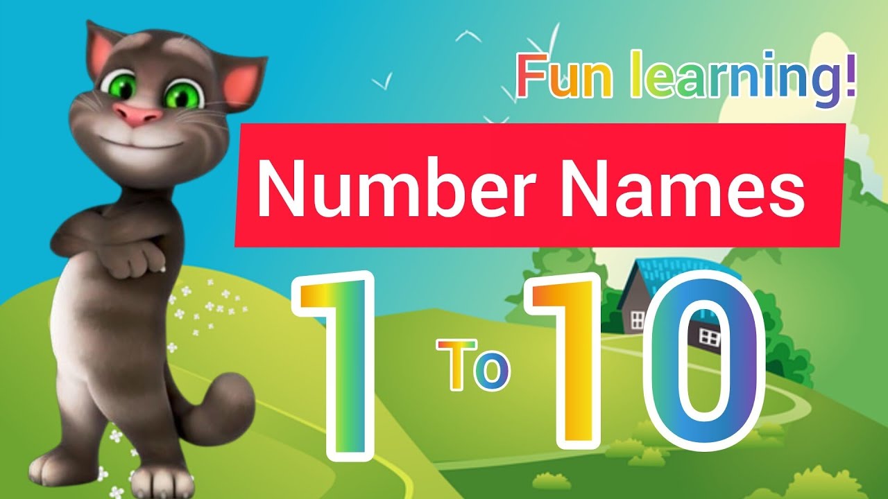 Number names 1 to 10 for kids easy learning 👩‍🏫