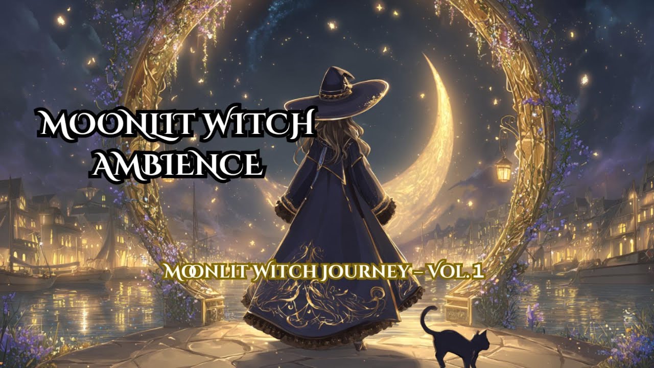 《Vol.1》 Moonlit Witch’s Journey 🌙 Relaxing Fantasy Instrumental Music🌙 Whispers of the Crescent Gate