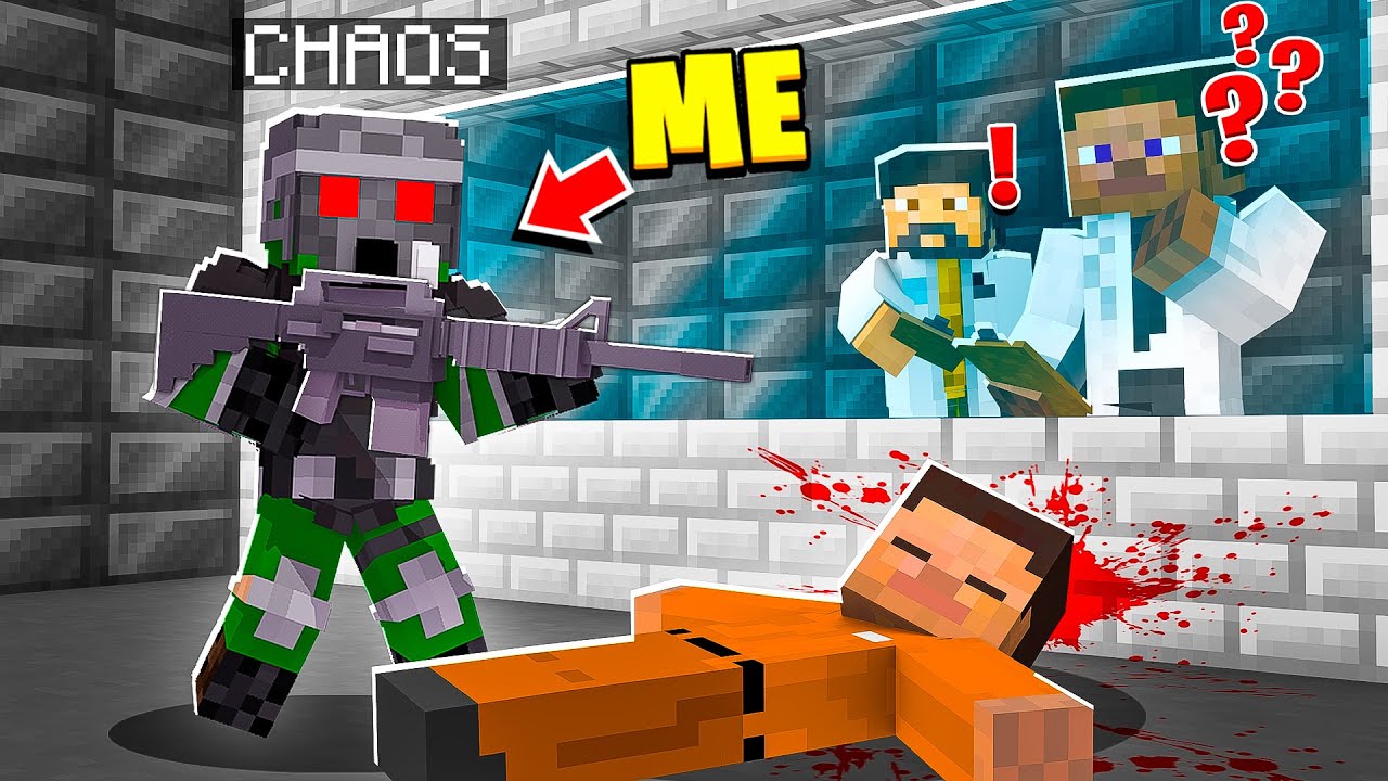 I Became a SCP CHAOS SOLDIER in MINECRAFT! - Minecraft Trolling Video