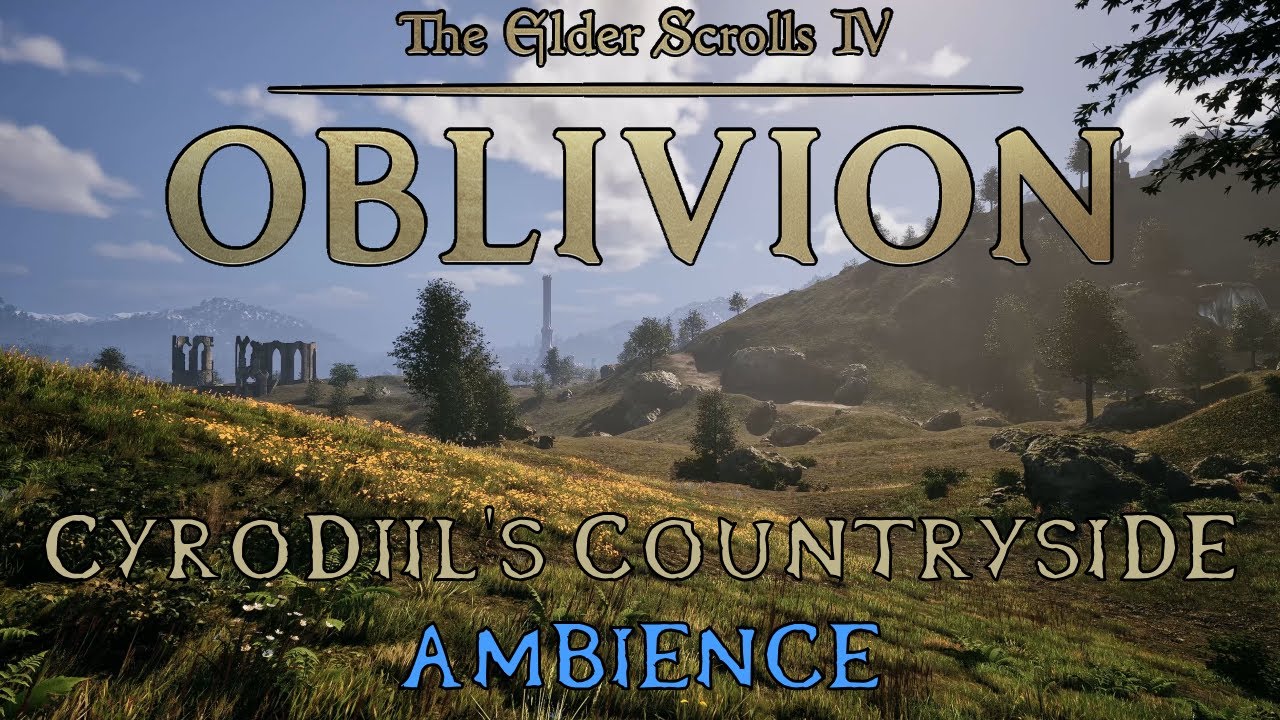 Relaxing Walk Through Cyrodiil’s Countryside | Oblivion Remastered Ambience (4k)