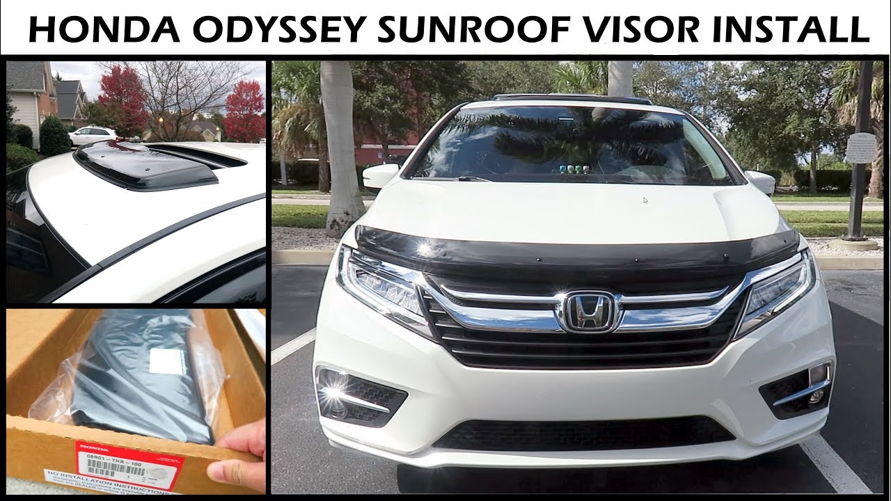 Honda Odyssey 2019 Install Sunroof Visor Deflector