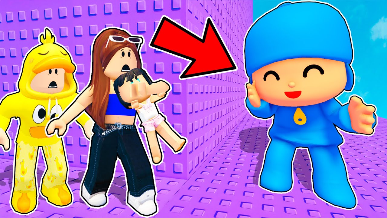 ESCAPAMOS de la TORRE TROLL de POCOYO en ROBLOX