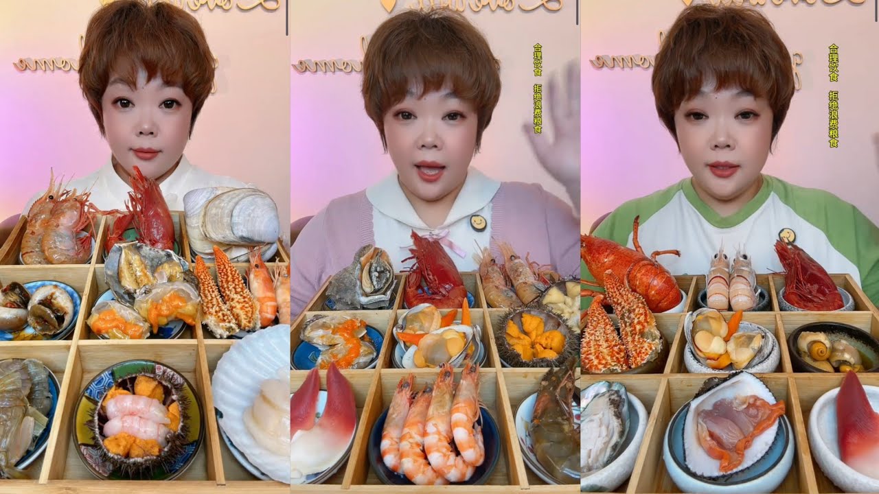 Eat shrimp 🦐🦐🦐 oysters Seafood  shrimp🦞 eggs shrimp 🦐#lopster #seafood #chinesefood