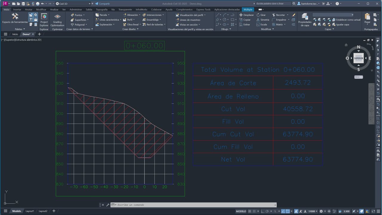 Vídeo 11 - Creación de Vistas de Secciones Transversales en Autodesk Civil 3D 2025