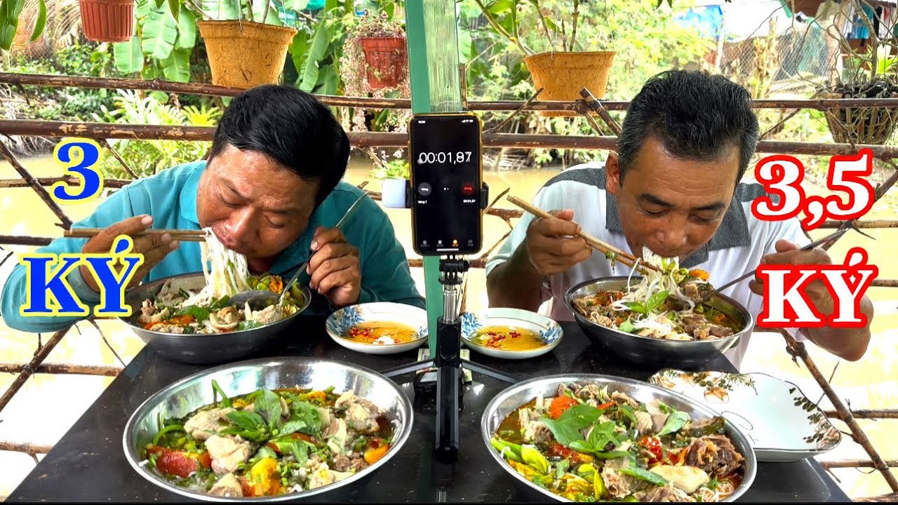 Chiến Đấu 12 Phút 6,5 Ký Bún Lẩu Vịt Để Giành Giải Thưởng | ATĐQ