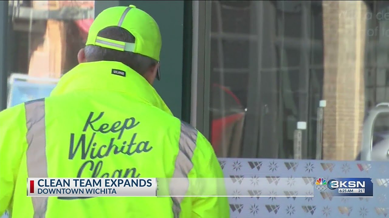 Downtown Wichita is getting spruced up thanks to clean team