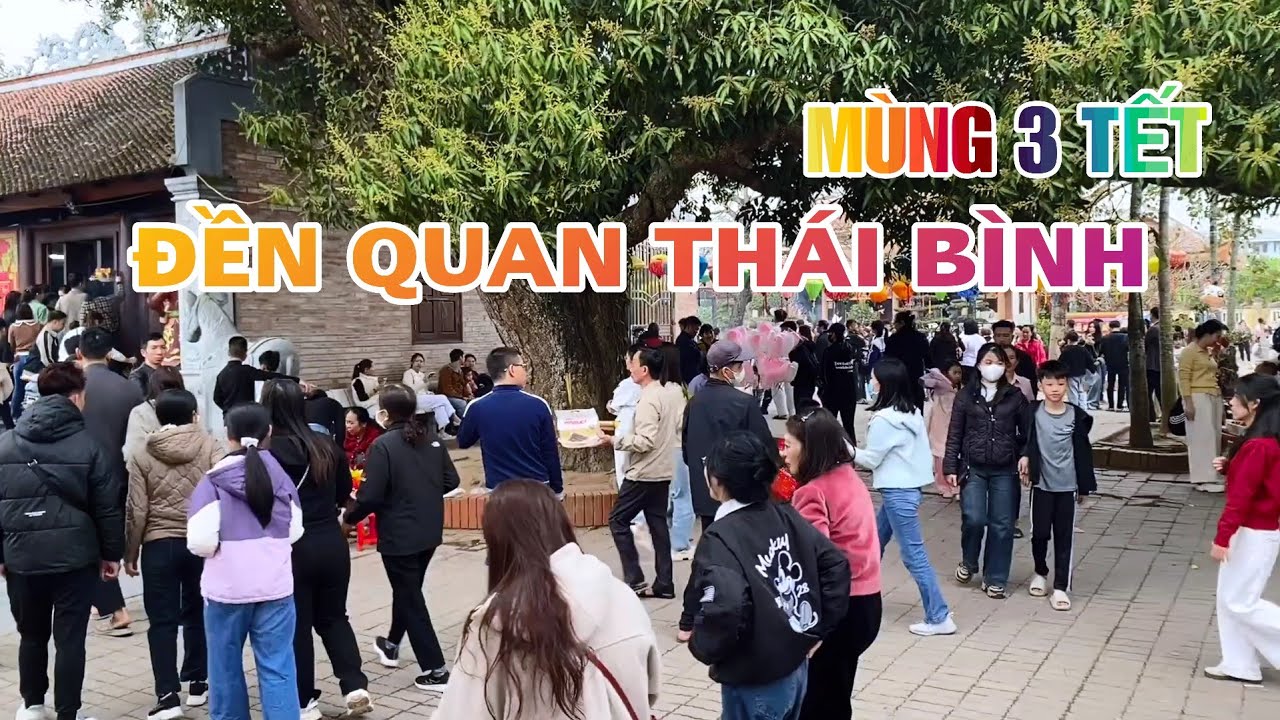 Đền Quan Thái Bình Chiều Mùng 3 Tết Đông Nghịt Du Khách Xin Lộc Cầu May Lắc Quẻ Đầu Năm 2026