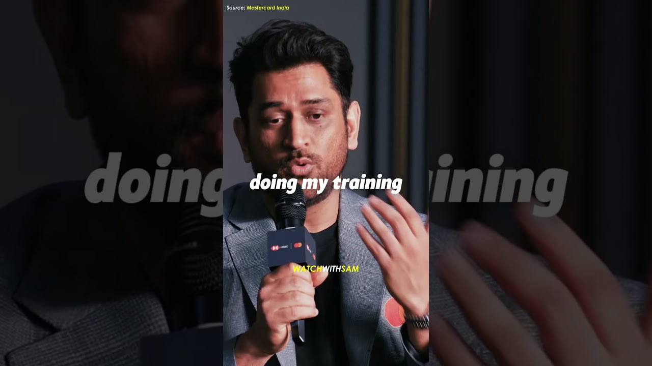 Ms Dhoni on his cricketing journey 🥹❤️
