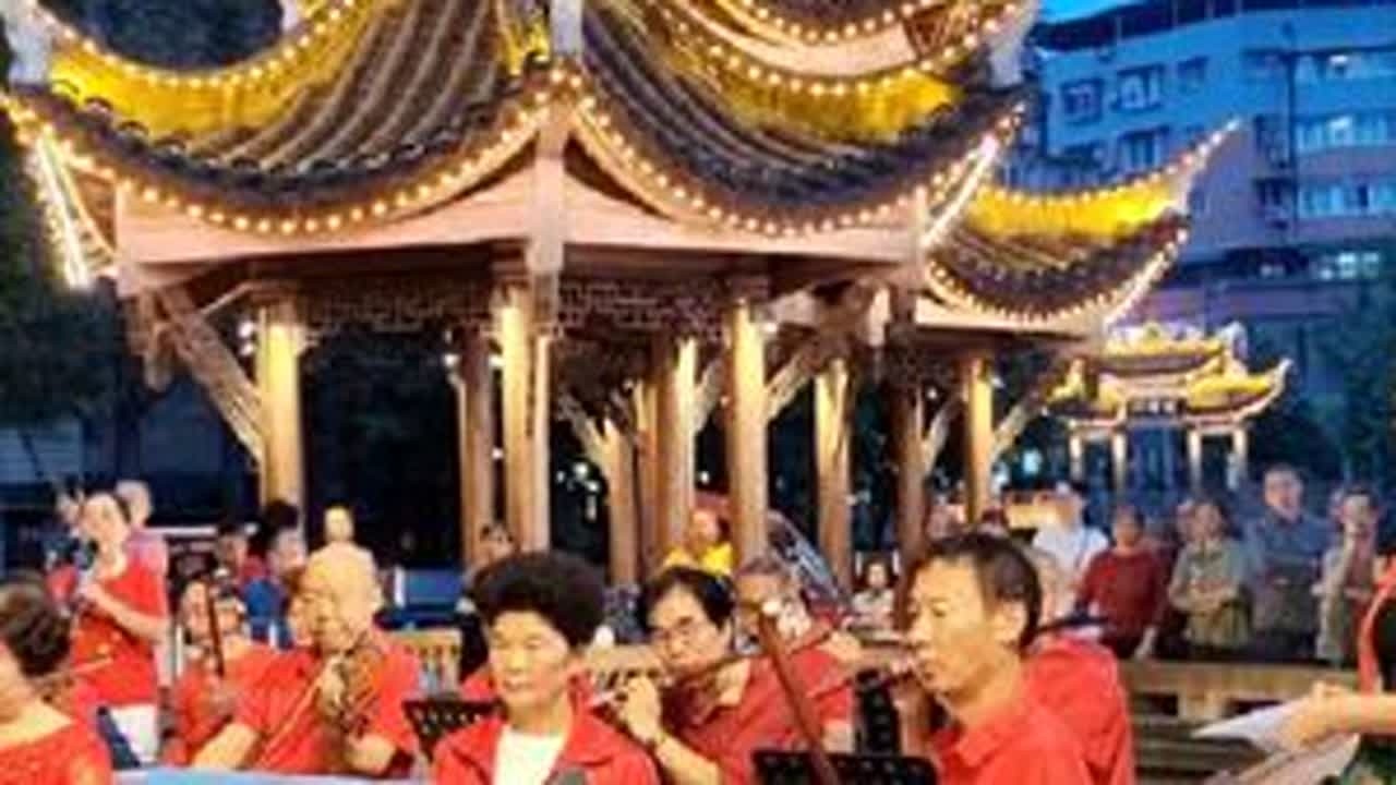 器乐、电吹管、铜吹管联奏《我的祖国》、《我爱你中国》 #现场实拍震撼来袭 #场面壮观 #传承民间艺术文化 #纪录美好生活 #民族文化