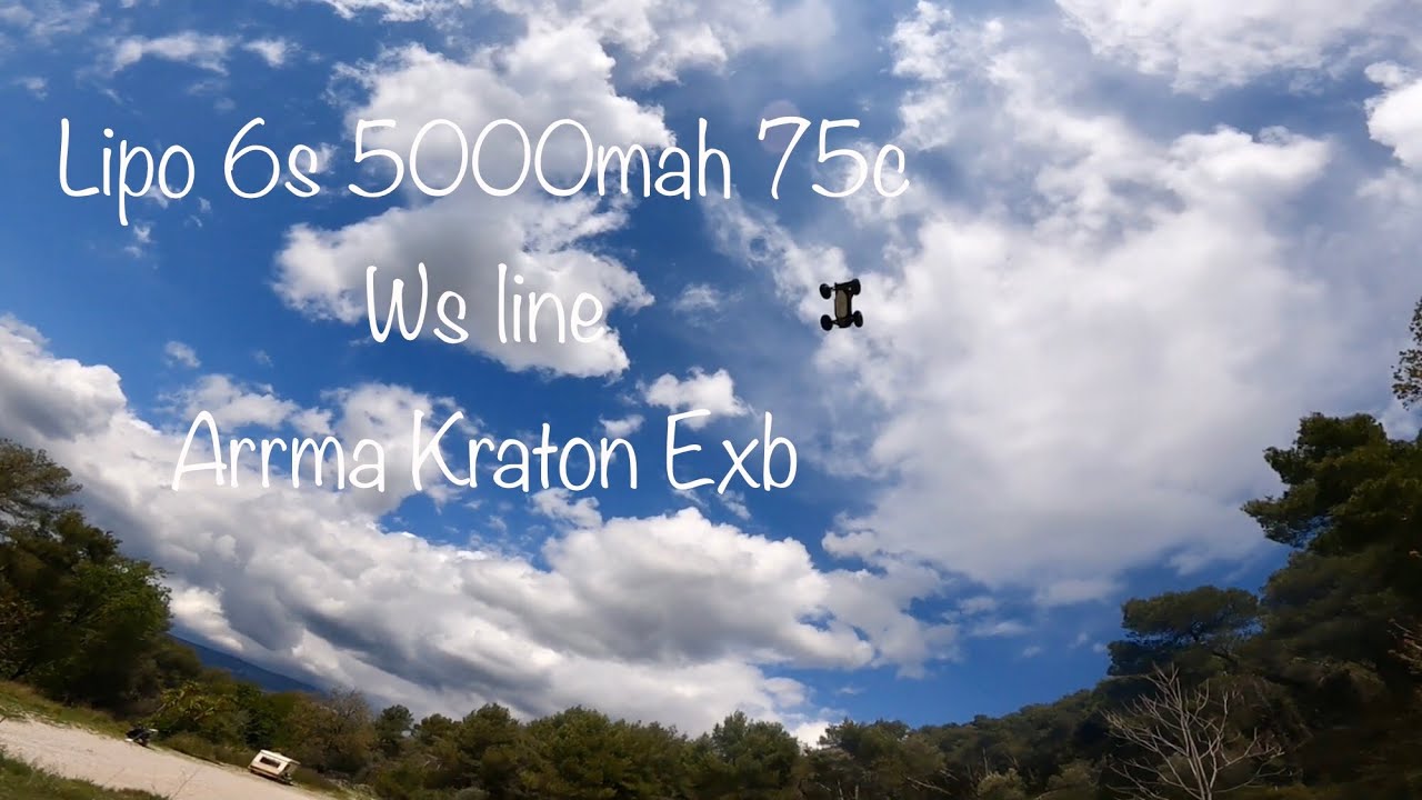 Kraton Exb M2c chassis. Test new lipo Wsline 6s 5000mah 75c!