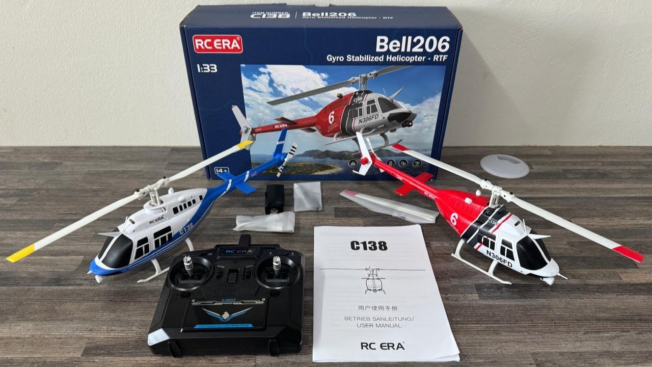 THE WORLDS BEST CHEAP RC HELICOPTER !!!! RC-ERA C-138 BELL 206