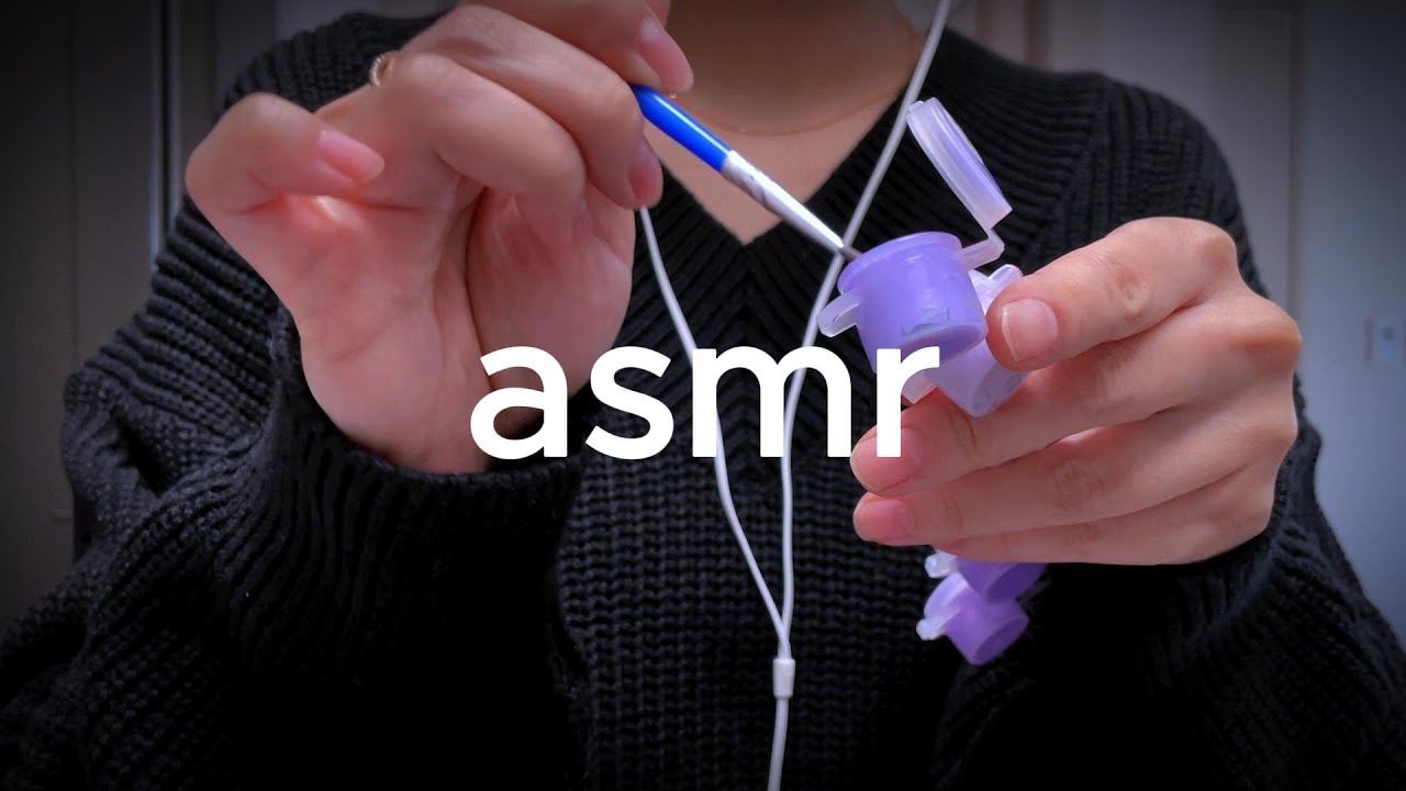 화면에 직접 물감 색칠하는 ASMR 시각적 팅글