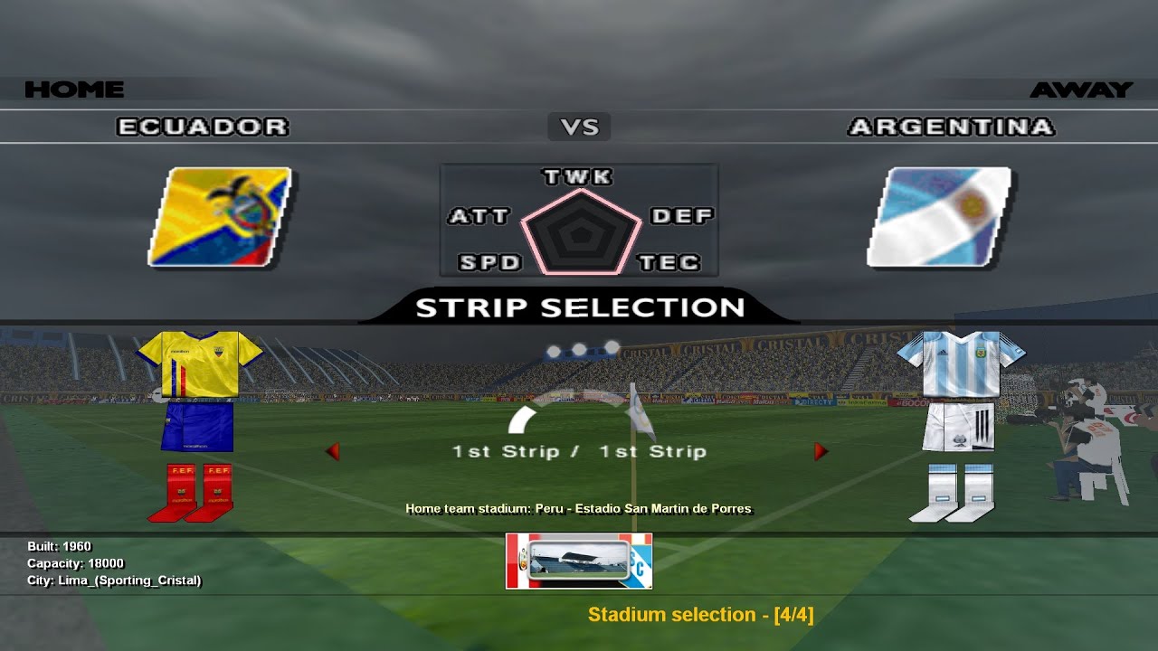 COPA AMERICA 2004 - GROUP B - FIXTURE 1 - ECUADOR - ARGENTINA