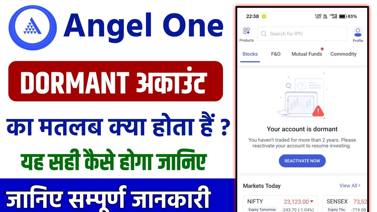 Your Angel One Account is Dormant? angel one dormant account ka matlab kya hota hai
