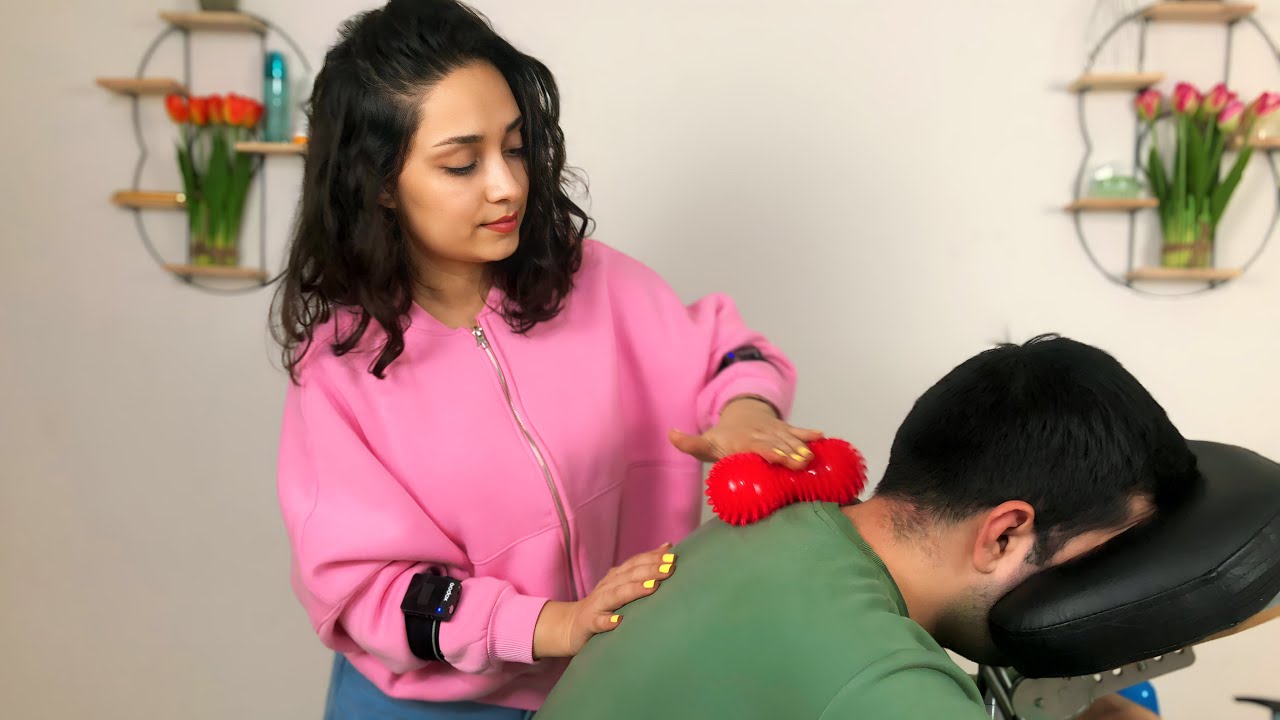 ASMR MASSAGE SEDEF - DEEP TISSUE, MIGRAINE (ASMR MASSAGE WITH TOOLS)