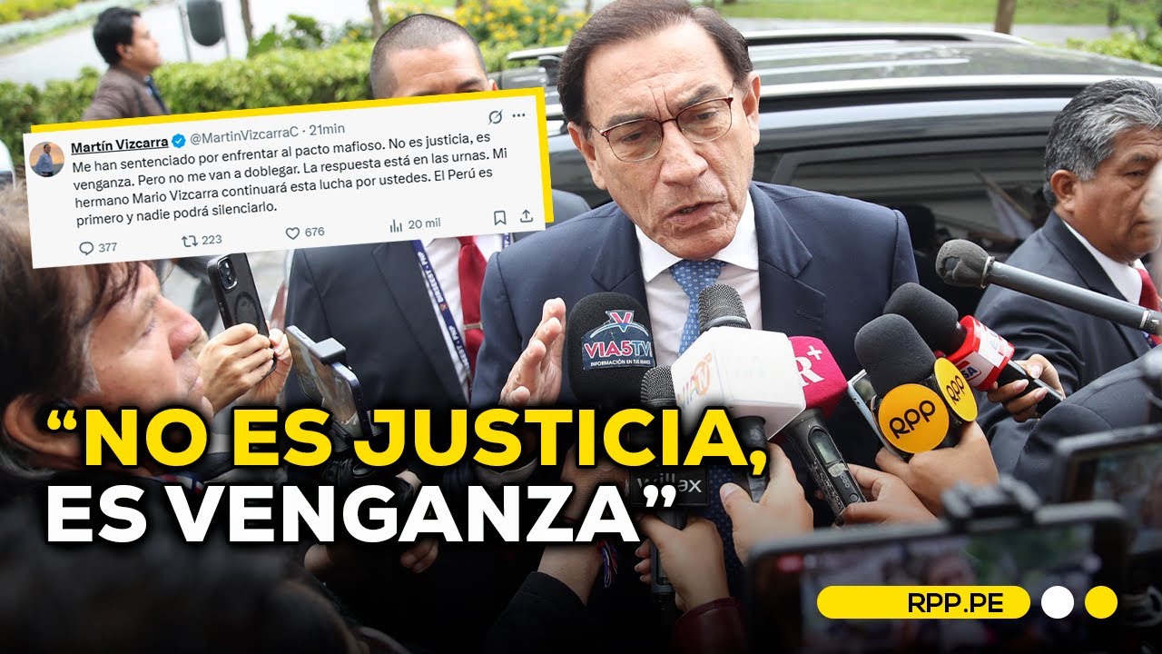 Martín Vizcarra se pronuncia tras conocer su sentencia de 14 años #RPPDESPACHO