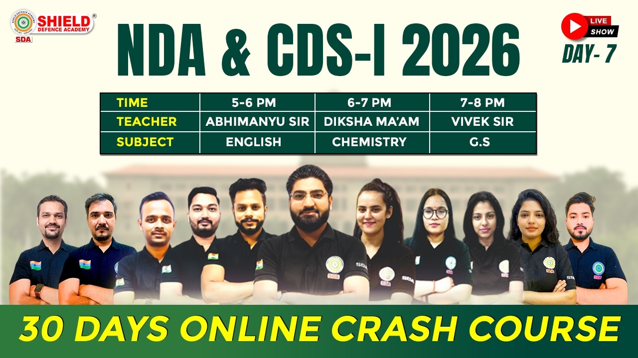 NDA 1 2026 Live GAT🔥 NDA 2026 Live Classes 🔥 NDA Exam Preparation Videos | nda coaching in lucknwo