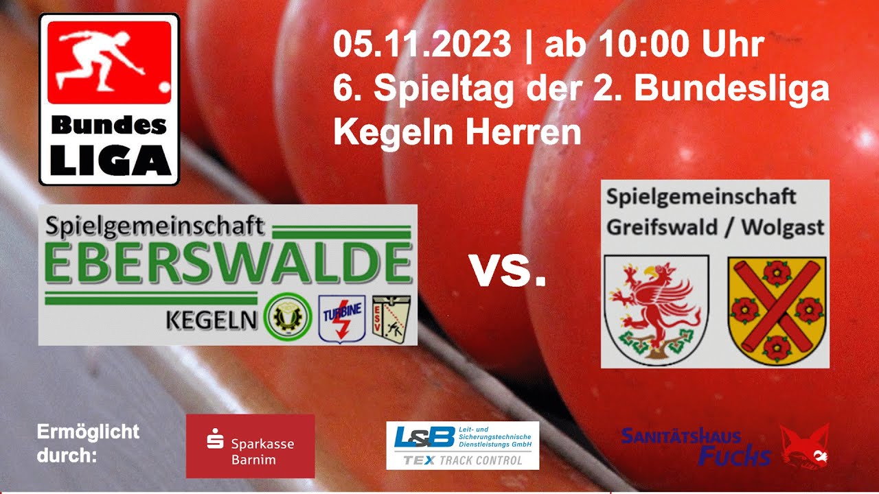 🎳 Kegeln 6. Spieltag/ SpG. Eberswalde vs. SpG. Greifswald/Wolgast // 2. Bundesliga | Regio1.Sport