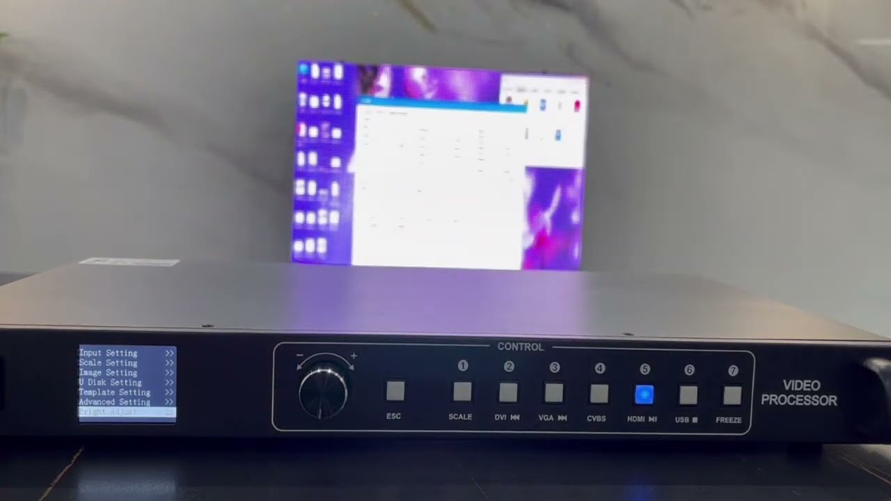 فيديو تعليمي لوحدة التحكم LED VP210A