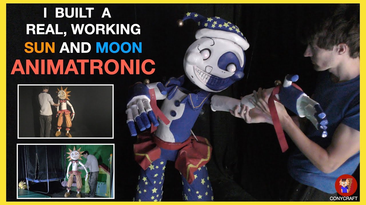 I Built a Sun and Moon Animatronic | Five nights at Freddy's: Security Breach