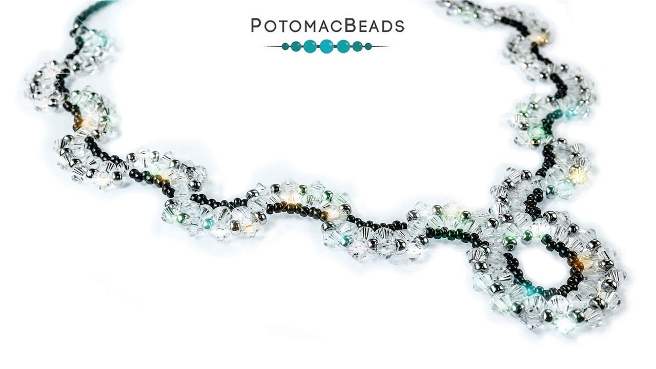 Crystal Serpent Necklace - DIY Jewelry Making Tutorial by PotomacBeads