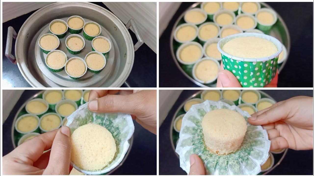Vanilla cupcakes recipe without oven #maaintiabhiruchi