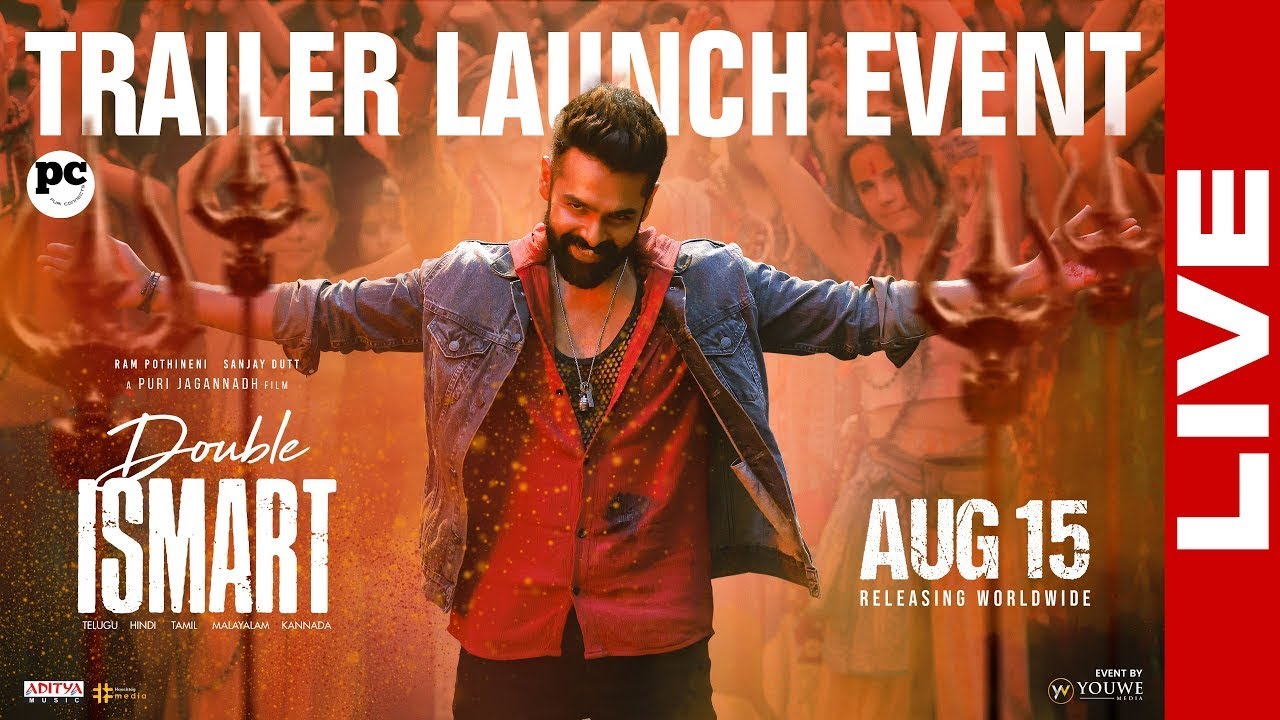 Double ISMART Trailer Launch Event LIVE | Ram Pothineni | Puri Jagannadh | Charmme