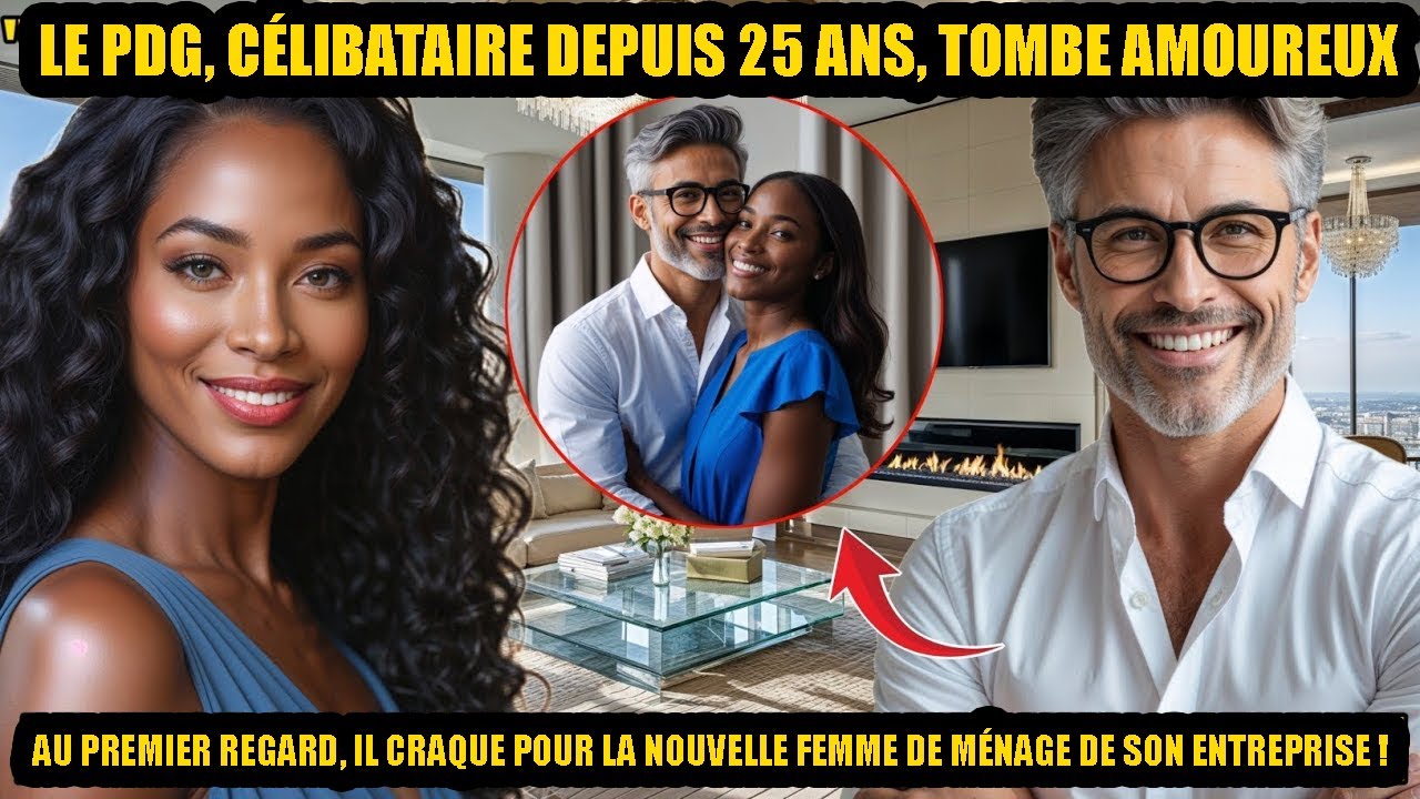 APRÈS 25 ANS DE CÉLIBAT,UN PDG MILLIARDAIRE TOMBE AMOUREUX DE SA FEMME DE MÉNAGE UNE HISTOIRE TOUCHA
