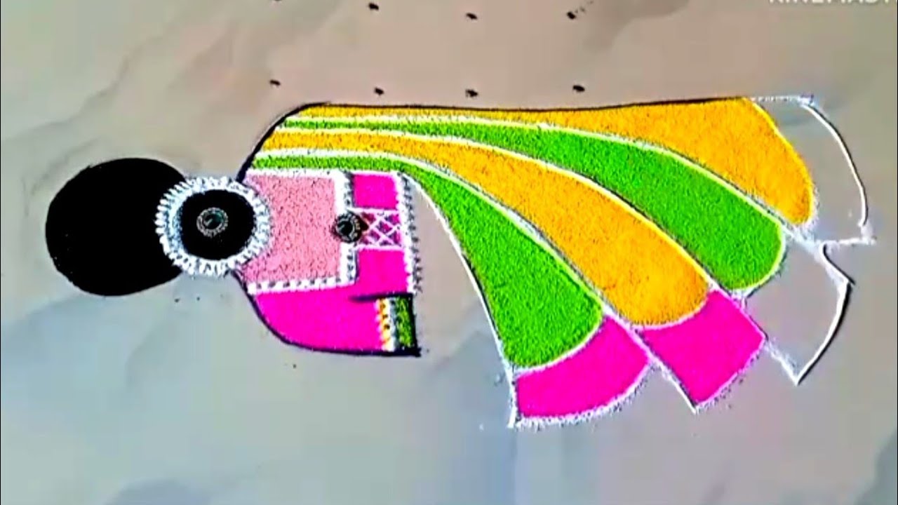 tulsi vivah rangoli | तुलसी विवाह रंगोली | tulsi vivah 2025 rangoli | girl rangoli for tulsi vivah