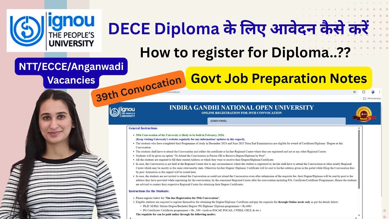 DECE Diploma IGNOU Convocation 2026 Level Up Learning Simran Gumber