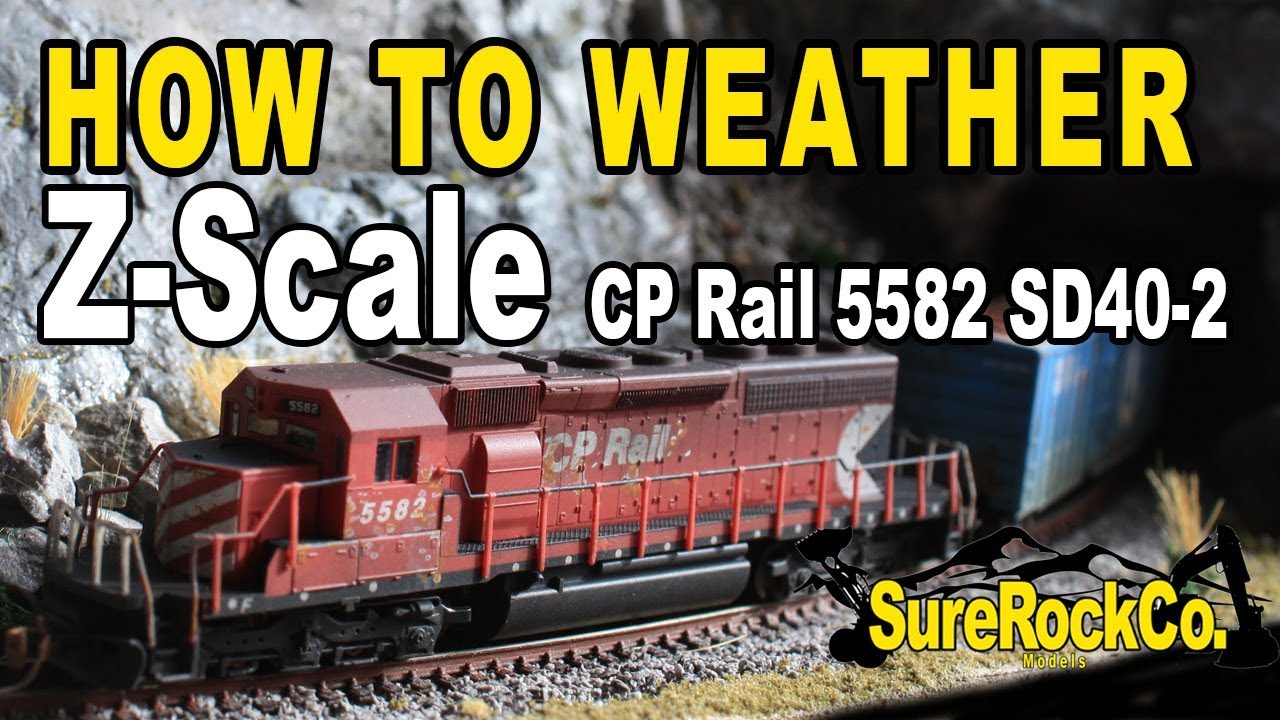 Weather - Z scale CP RAIL 5582 realistic locomotive