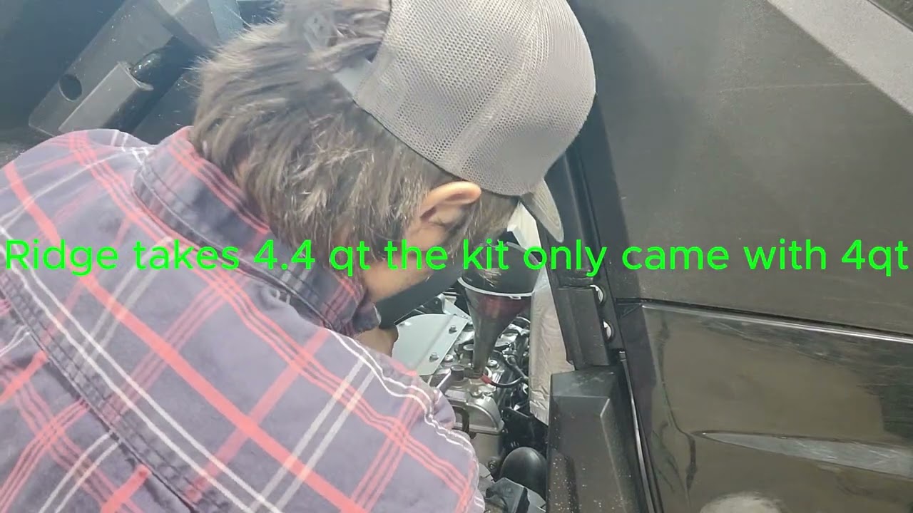 kawasaki ridge oil change and differential change