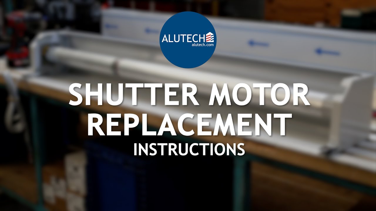 Removing your shutter motor for maintenance - Alutech United