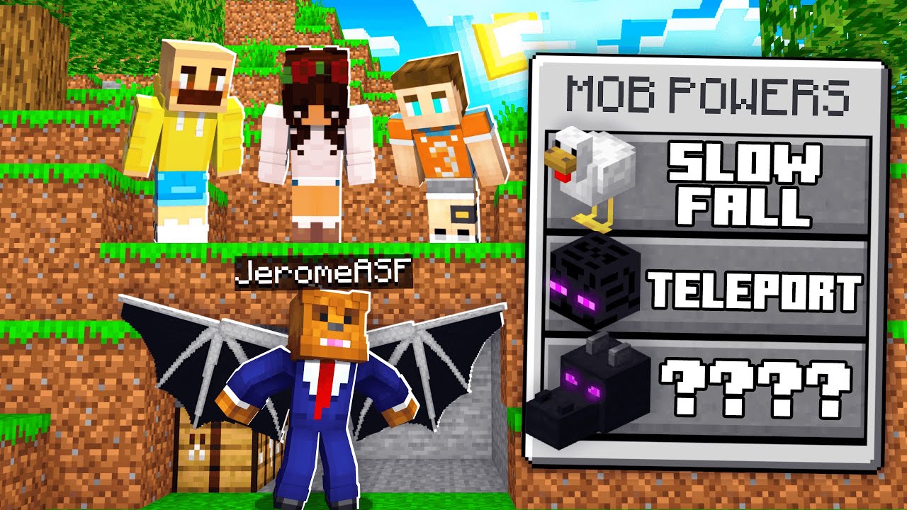 Minecraft Manhunt, But I Steal Mob Powers...