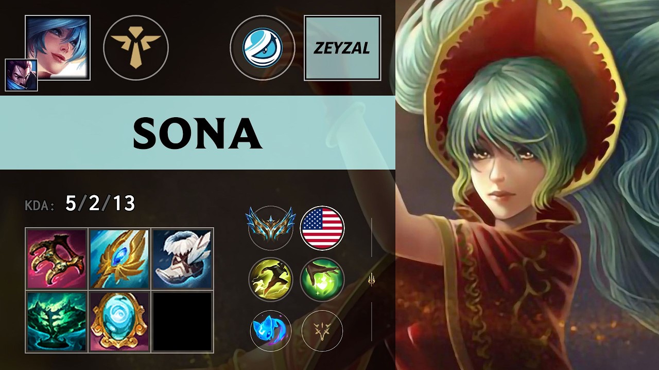 (LG Zeyzal) Sona Support vs Janna - NA Challenger Patch 26.11