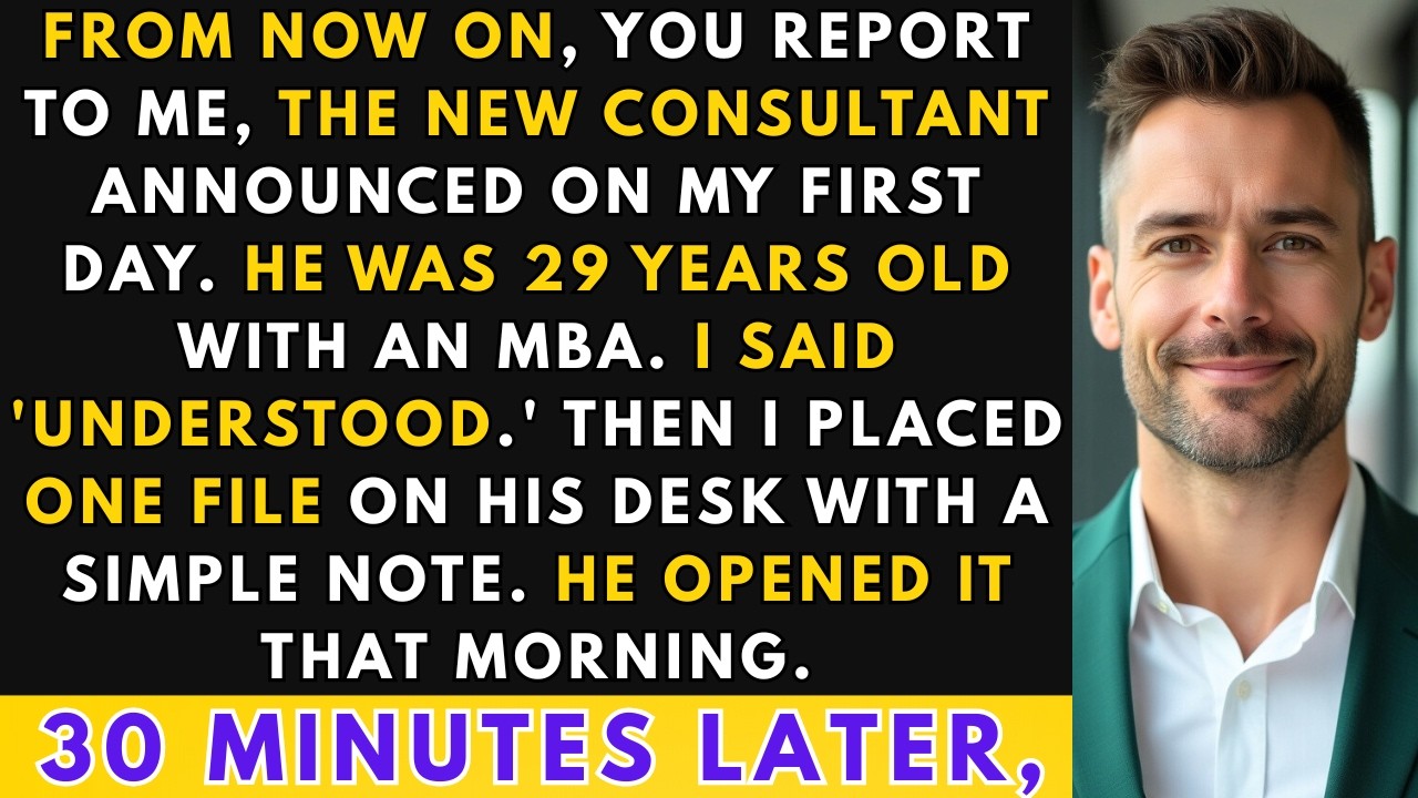 The New Consultant Ordered Me To Report To Him — Then He Found The File I Left