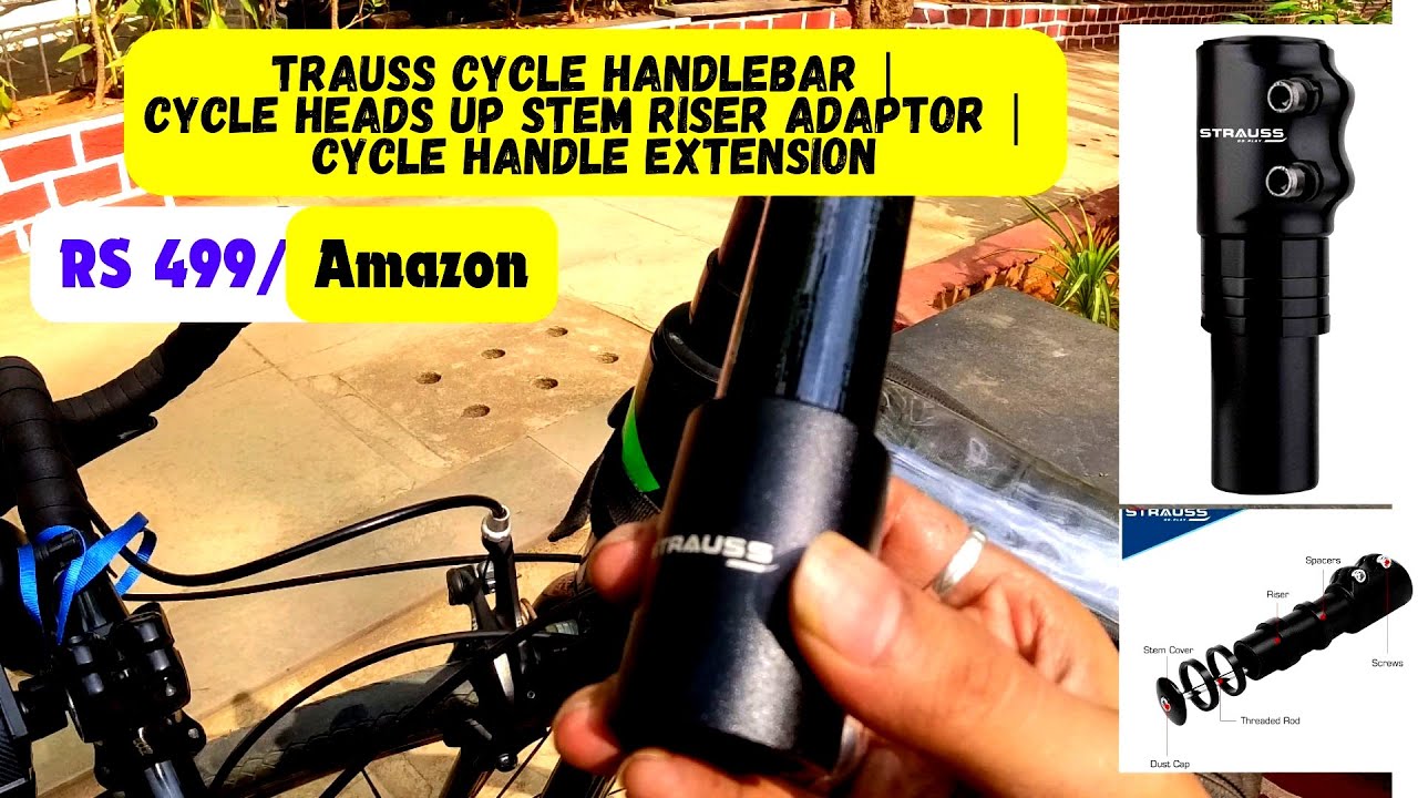 Installation of STRAUSS Cycle Handlebar | Cycle Heads Up Stem Riser Adaptor Handle Extension