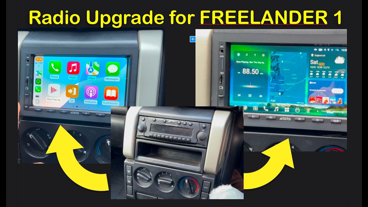Radio Nav Upgrade Freelander 7&rdquo; Media Player Android Carplay wireless