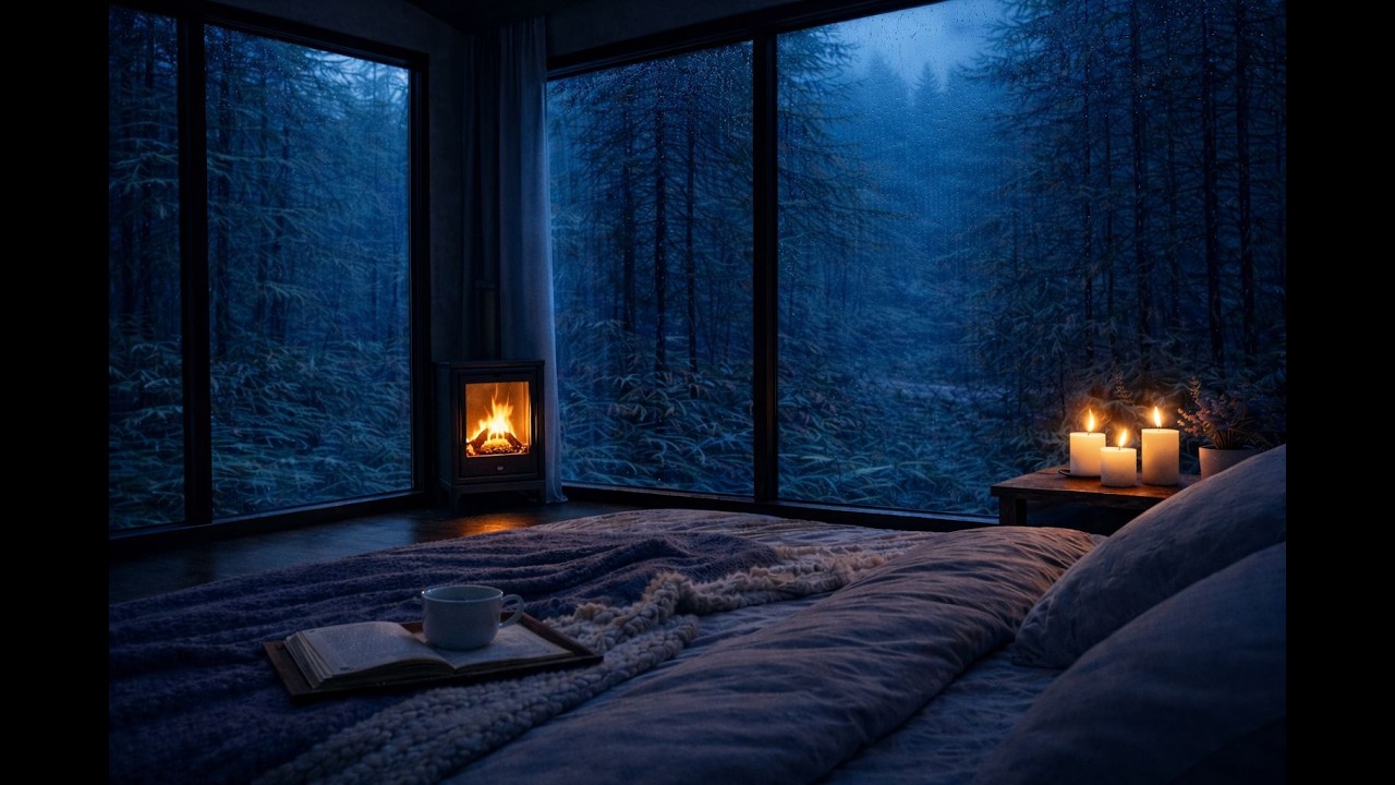 Midnight Rain Ambience • 3 Hours for Deep Rest