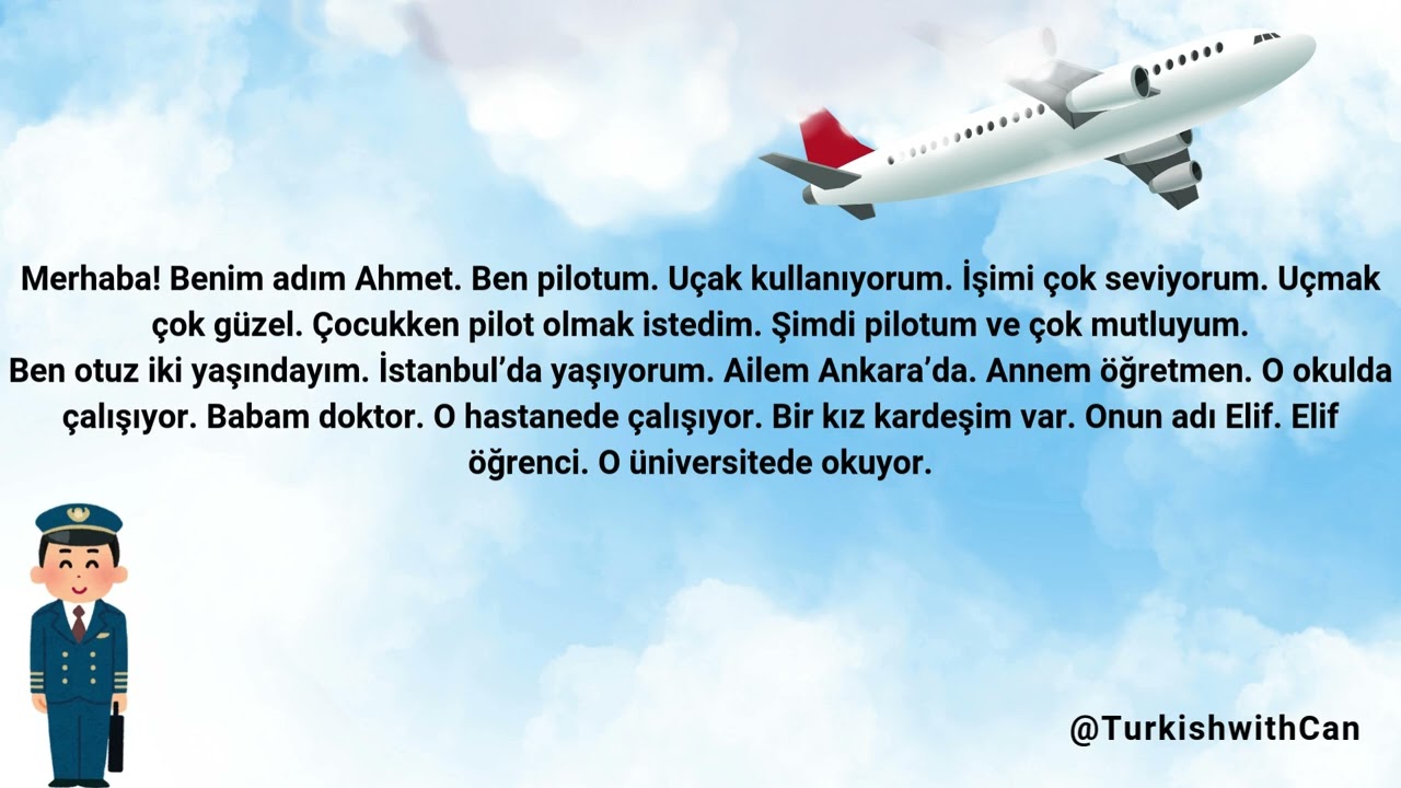 Easy Turkish Text for Beginners (A1) | Read & Listen