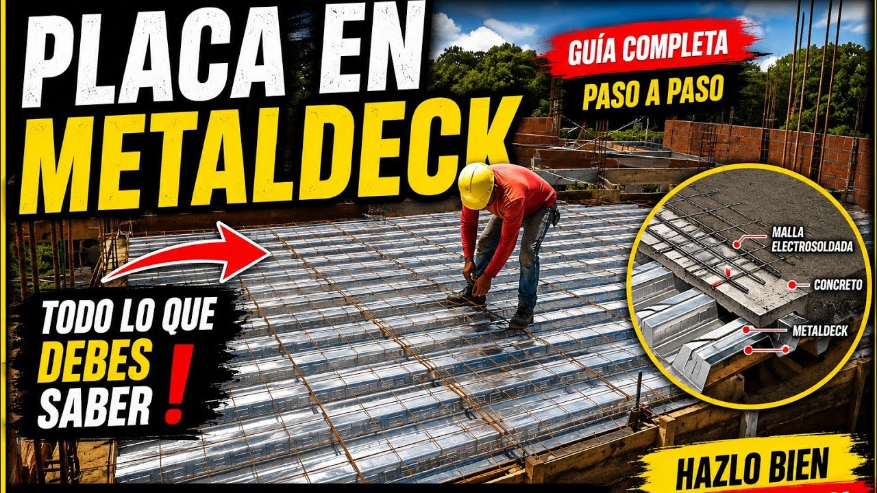✅ PLACA EN METALDECK TODO LO QUE DEBES SABER#diaadia #manosalaobra #ceramica #construction