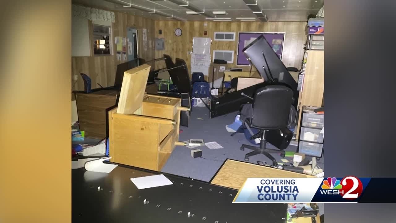 Surveillance video shows 4 suspects damage Port Orange elementary school